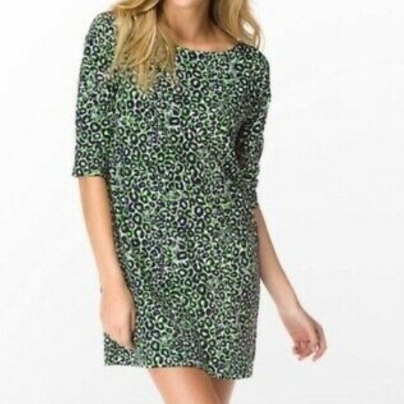 Lily Pulitzer Cheetah Print Shirt Dress 